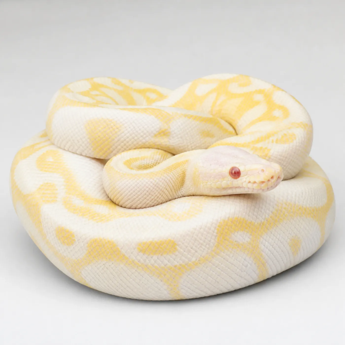 Albino ball python morph